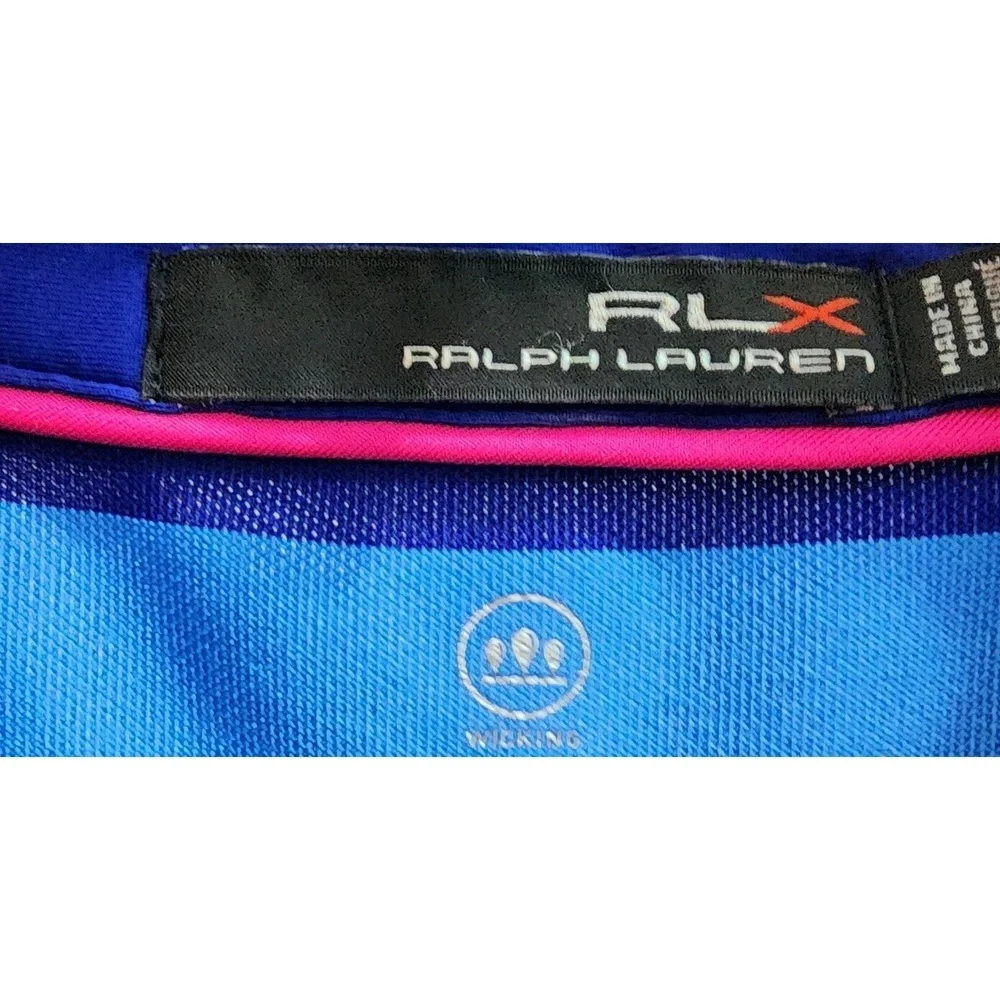 Polo Ralph Lauren Mens Size XL PGA 2017 Championship Quail Hollow Polo Shirt Blu